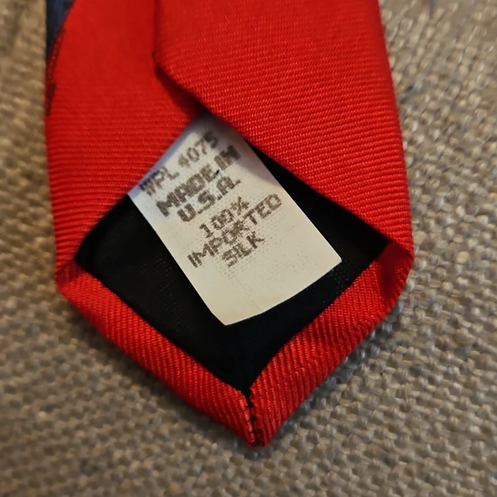 Wembley Red Christmas Santa Silk Tie